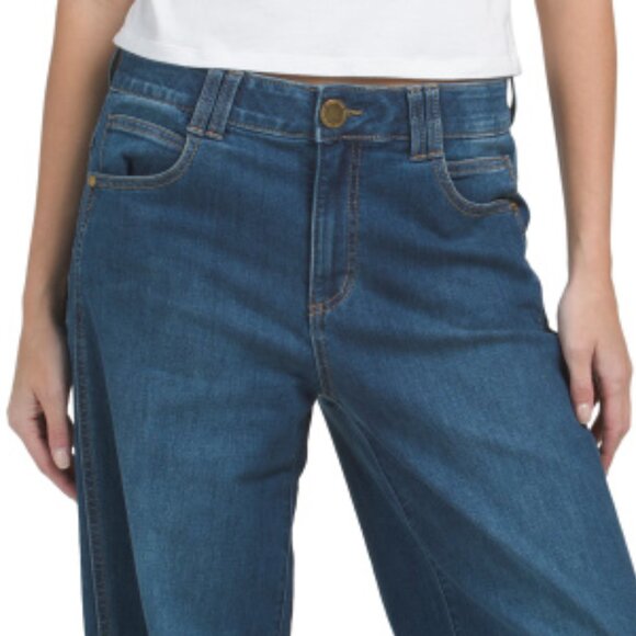 NEW DEMOCRACY Ab Technology Skyrise Double Side Seam Wide Leg Jeans 1025 3m7 - Picture 4 of 5